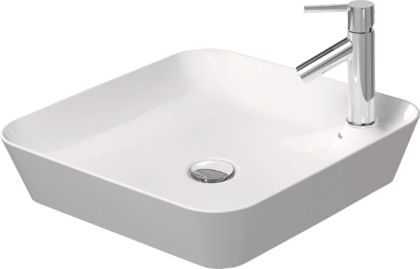 Duravit Cape Cod lavabo à poser 460 x 460 mm - blanc - avec trou de robinet - sans trop-plein