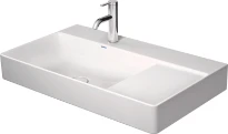 Duravit DuraSquare meuble lavabo 800 x 470 mm - cuvette gauche - blanc - avec trou de robinet - sans trop-plein