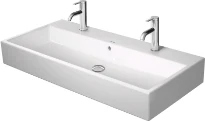 Duravit Vero Air lavabo 1000 x 470 mm - blanc - 2 trous de robinet - avec trop-plein