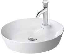 Duravit Cape Cod lavabo à poser rond 480 mm - blanc - avec trou de robinet - sans trop-plein