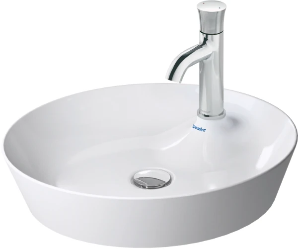Duravit Cape Cod opbouwwastafel rond 480 mm - wit - met kraangat - zonder overloop
