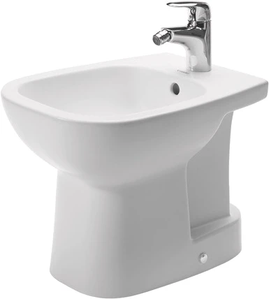 Duravit D-Code staand bidet 525 mm - wit - inclusief bevestiging