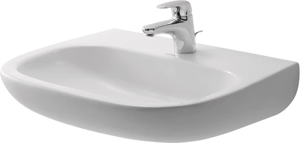 Duravit D-Code Vital Med lavabo 550 x 430 mm - blanc - sans trou de robinet - sans trop-plein