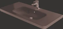 Duravit DuraStyle lavabo 1000 x 480 mm - blanc - avec trou de robinet - avec trop-plein
