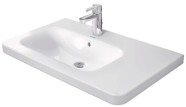 Duravit DuraStyle meuble lavabo 800 x 480 mm - cuvette gauche - blanc - avec trou de robinet - sans trop-plein
