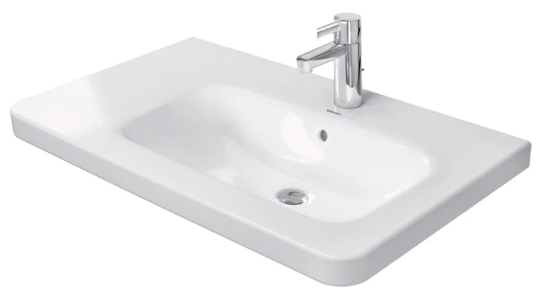 Duravit DuraStyle meuble lavabo 800 x 480 mm - cuvette droite - blanc - avec trou de robinet - avec trop-plein
