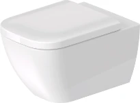 Duravit Happy D.2 toilette suspendue Rimless sans rebord - blanc Hygiene Glaze - B355xD540 mm