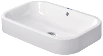 Duravit Happy D.2 lavabo à poser 600 x 400 x 165 mm - blanc - sans trou de robinet - avec trop-plein - poli