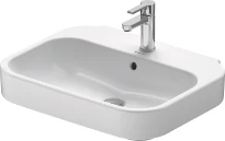 Duravit Happy D.2 lavabo 600 x 475 x 175 mm - blanc - avec trou de robinet - avec trop-plein - clip de trop-plein inclus