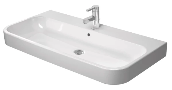 Duravit Happy D.2 meubelwastafel 1000 x 505 mm - wit - met kraangat - met overloop