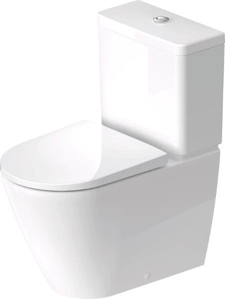 Duravit D-Neo cuvette à poser Rimless sortie Vario sans bride - blanc