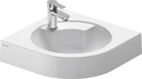 Duravit Architec lavabo d'angle 635 x 540 mm - blanc - avec trou de robinet centre gauche - sans trop-plein
