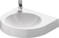 Duravit Architec lavabo 575 x 520 mm - blanc - avec trou de robinet droite - sans trop-plein
