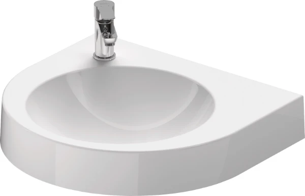 Duravit Architec wastafel 575 x 520 mm - wit - met kraangat rechts - zonder overloop