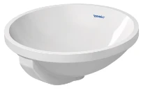 Duravit Architec lavabo sous plan rond 400 mm - blanc - sans trou de robinet - avec trop-plein - fond émaillé