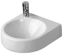 Duravit Architec lave-mains 360 x 380 mm - blanc - sans trou de robinet - sans trop-plein