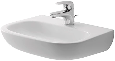 Duravit D-Code Vital Med lave-mains 450 x 340 mm - blanc - avec trou de robinet - sans trop-plein