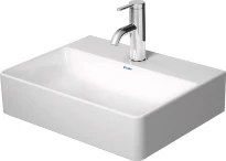 Duravit DuraSquare lave-mains 450 x 350 mm - blanc - sans trou de robinet - sans trop-plein - poli