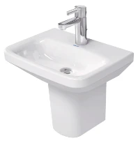 Duravit DuraStyle lave-mains 450 x 335 mm - blanc - avec trou de robinet - sans trop-plein
