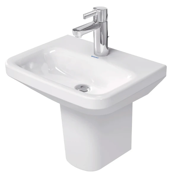 Duravit DuraStyle lave-mains 450 x 335 mm - blanc - avec trou de robinet - sans trop-plein