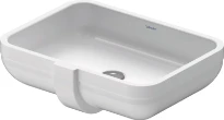 Duravit Happy D.2 lavabo sous plan 520 x 385 mm - blanc - sans trou de robinet - avec trop-plein