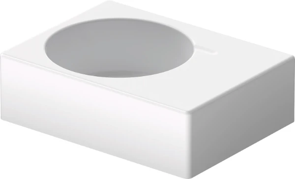 Duravit Scola lavabo 615 x 460 mm - cuvette gauche - blanc - avec trou de robinet - avec trop-plein