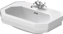 Duravit 1930 lavabo 600 x 410 mm - blanc - avec trou de robinet - avec trop-plein