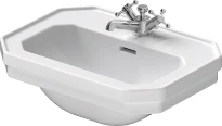 Duravit 1930 lave-mains 500 x 365 mm - blanc - avec trou de robinet - avec trop-plein