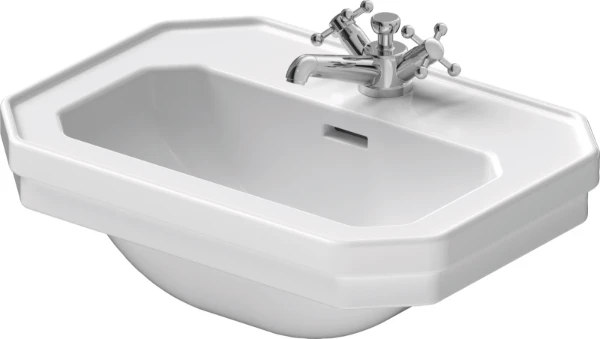 Duravit 1930 lave-mains 500 x 365 mm - blanc - avec trou de robinet - avec trop-plein