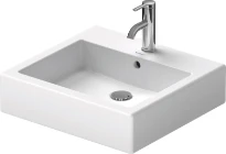 Duravit Vero lavabo 500 x 470 mm - blanc - avec trou de robinet - avec trop-plein - poli - fond vitré