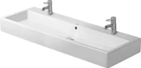Duravit Vero lavabo 1200 x 470 mm - blanc - 2 trous de robinet - avec trop-plein