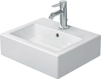 Duravit Vero lave-mains 450 x 350 mm - blanc - avec trou de robinet - avec trop-plein