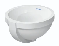 Duravit Architec lavabo encastré rond 320 mm - blanc - sans trou de robinet - avec trop-plein - fond émaillé