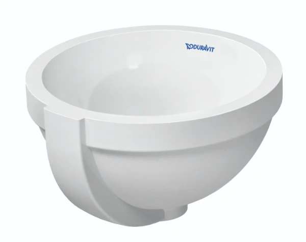Duravit Architec inbouwwastafel rond 320 mm - wit - zonder kraangat - met overloop - onderkant geëmailleerd