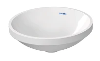 Duravit Architec lavabo sous plan rond 400 mm - blanc - sans trou de robinet - sans trop-plein - fond émaillé