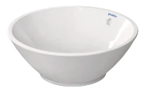 Duravit Bacino lavabo à poser rond 420 mm - blanc - sans trou de robinet - avec trop-plein