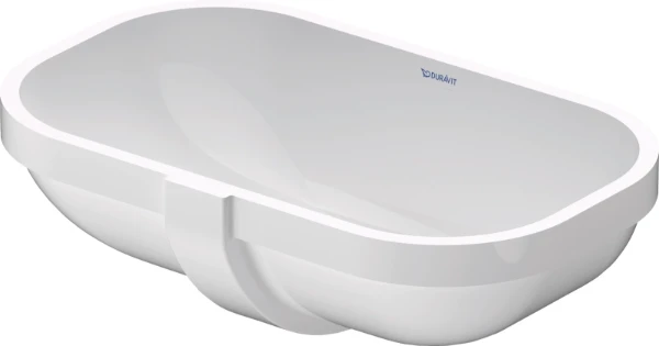 Duravit D-code onderbouwwastafel 495 x 290 mm - wit - zonder kraangat - met overloop