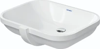 Duravit D-Code lavabo encastré 560 x 430 mm - blanc - sans trou de robinet - avec trop-plein