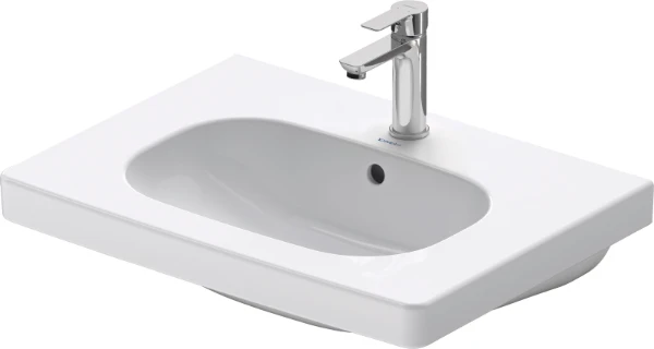 Duravit D-Code wastafel 650 x 480 mm - wit - met kraangat - met overloop