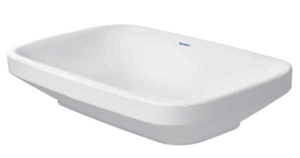 Duravit DuraStyle lavabo à poser 600 x 380 x 100 mm - blanc - sans trou de robinet - sans trop-plein - poli