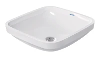 Duravit DuraStyle lavabo sous plan 400 x 400 mm - blanc - sans trou de robinet - avec trop-plein - fixation inclus