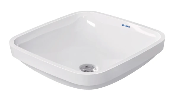 Duravit DuraStyle onderbouwwastafel 400 x 400 mm - wit - zonder kraangat - met overloop - incl. bevestiging