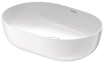 Duravit Luv lavabo à poser 500 x 350 mm - blanc - sans trou de robinet - sans trop-plein - poli