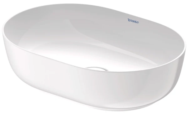 Duravit Luv lavabo à poser 500 x 350 mm - blanc - sans trou de robinet - sans trop-plein - poli