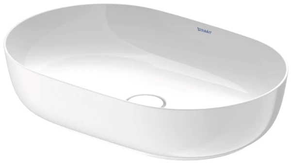 Duravit Luv lavabo à poser 600 x 400 mm - blanc - sans trou de robinet - sans trop-plein - poli