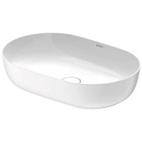 Duravit Luv lavabo à poser 600 x 400 x 136 mm - blanc mat - sans trou de robinet - sans trop-plein - poli
