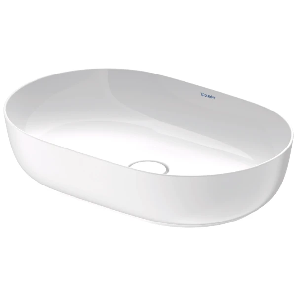 Duravit Luv lavabo à poser 600 x 400 x 136 mm - blanc mat - sans trou de robinet - sans trop-plein - poli