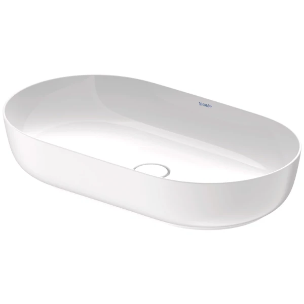 Duravit Luv lavabo 700 x 400 mm - blanc/blanc soyeux mat - sans trou de robinet - sans trop-plein - poli