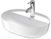 Duravit Luv lavabo 500 x 350 mm - blanc - avec trou de robinet - sans trop-plein - poli