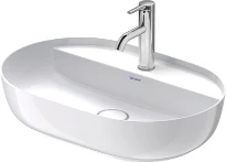 Duravit Luv lavabo à poser 600 x 400 mm - blanc - avec trou de robinet - avec trop-plein - poli